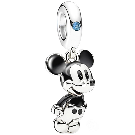 Charm Sterling Silber 925 Disney Mickey Mouse, Film-Armband-Anhänger