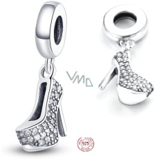Charms Sterling Silber 925 Chic style - glitzernder Schuh auf Nadeln, Anhänger für Armband, Interessen Charms Sterling Silber 925 Chic style - glitzernder Schuh auf Nadeln, Anhänger für Armband, Interessen
