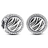 Charm Sterling Silber 925 Charm mit Zebradruck, Perle auf Armband Tier