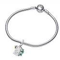 Charm Sterling Silber 925 Disney Pixar Monsters Ltd, Tür, Armband-Anhänger