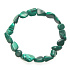Malachit Armband elastisch gehackter Naturstein 19 cm, Wunschstein