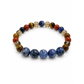 Armband mit Geschichte – Bruder, du kannst dich auf mich verlassen, natürliche Mineralien, Kugel 8 mm / Handgelenk 16–18 cm Armband mit Geschichte – Bruder, du kannst dich auf mich verlassen, natürliche Mineralien, Kugel 8 mm / Handgelenk 16–18 cm