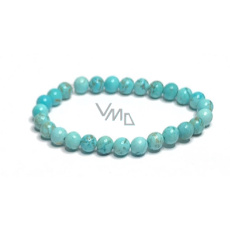 Tyrkenit Armband elastischer Naturstein, Perle 6 mm / 16-17 cm, Stein der jungen Leute, die ein Lebensziel suchen