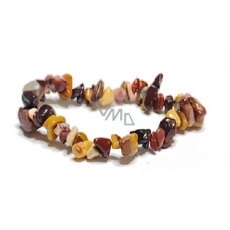 Mokait Armband elastisch gehackter Naturstein 19 cm, Motivationsstein Mokait Armband elastisch gehackter Naturstein 19 cm, Motivationsstein