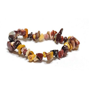 Mokait Armband elastisch gehackter Naturstein 19 cm, Motivationsstein Mokait Armband elastisch gehackter Naturstein 19 cm, Motivationsstein