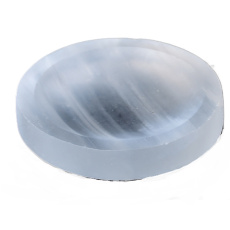 Selenit geschnitzt Naturstein Schale 50 - 60 g, 60 - 65 mm, Engel Energie