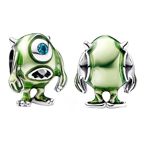 Charme Sterling Silber 925 Disney Pixar Monsters Ltd, Mike Wazowski, Armband Perle