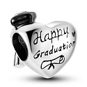 Sterling Silber 925 Graduation - Glückwunsch zum Abschluss, Graduate Herz Perle auf Armband