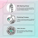 Charms Sterling Silber 925 Vierblättriges Kleeblatt als Glücksbringer, Natur-Armband-Anhänger