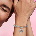 Charms Sterling Silber 925 Spirale - Mini Medaillon, Anhänger Armband Symbol