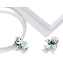 Charme Sterling Silber 925 Disney Ice Kingdom, Elsa, Perle auf Armband Film