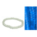 Jade Luminois Light Phosphoreszierend, blaues Leuchten im Dunkeln, Armband elastisch Naturstein, Perle 6 mm / 16 - 17 cm
