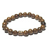 Armband aus dunklem Naturholz 8 mm / 16–17 cm, Buddha, Kraft der Natur