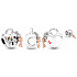 Charms Sterling Silber 925 Disney Minnie Mouse & Mickey Mouse Vorhängeschloss - ewige Liebe, Armband Perle, Liebe
