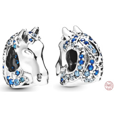 Charme Sterling Silber 925 Disney Ice Kingdom, Pferd Nokk, Perle auf Armband Film