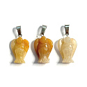 Achat Engel Anhänger Naturstein handgeschliffen 2-2,2cm, Ruhe-Schutz-Kraft-Harmonie