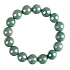 Jadeit Barmský zelený náramek elastický přírodní kámen, 13 mm / 16 - 17cm, láska štěstí