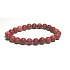 Jaspis / Regalit Imperial Sea Sediment Rotes Meer Armband elastisch gemischtes Mineral, Kugel 8 mm / 16 - 17 cm