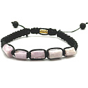 Amethyst-Armband Naturstein, handgestrickt, größenverstellbar, Stein der Könige und Bischöfe