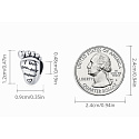 Sterling Silber 925 Ich liebe dich liebe Mama, Fußabdruck, Perle für Armband Familie