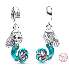 Sterling Silber 925 Disney Die kleine Meerjungfrau - Ariel, Armband-Anhänger