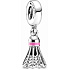 Sterling Silber 925 I love Badminton - Badminton Ball, Armband Anhänger Sport