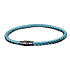 Lanový Magnetický náramek – světle modrý 21,5 cm x 4 mm, unisex