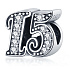 Charme Sterling Silber 925 15 Jahrestag, Perle auf Armband