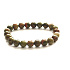 Unakit Armband elastisch Naturstein, Kugel 8 mm / 16 - 17 cm, Stein des persönlichen Wachstums und der Visionen, Entspannung