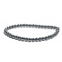 Hämatit-Armband elastischer Naturstein, Kugel 4 mm / 16 - 17 cm, gesunder Blutstein