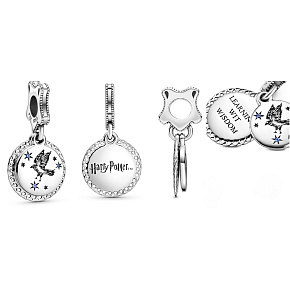 Sterling Silber 925 Harry Potter - Ravenscar + Zirkonia, 2in1 Anhänger für Armband