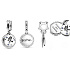 Sterling Silber 925 Harry Potter - Ravenscar + Zirkonia, 2in1 Anhänger für Armband