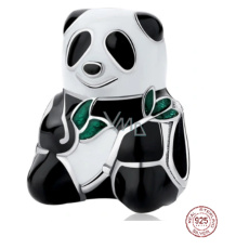 Sterling Silber 925 Panda, Perle auf Armband Tier Sterling Silber 925 Panda, Perle auf Armband Tier