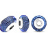 Charme Sterling Silber 925 Blau Facettierte Murano Glasperlen Armband Raum