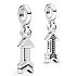 Charms Sterling Silber 925 My Arrow - Mini Medaillon, Armband Anhänger Symbol