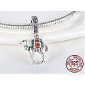 Charm Sterling Silber 925 Kamel, Tierarmband-Anhänger