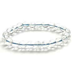 Azeztulit Kristallarmband 7,8 / 16 - 17 cm hochfrequente Energie