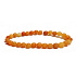 Aventurin orange mattes Armband elastischer Naturstein, Kugel 6 mm / 16-17 cm, Stein des Glücks und des Wohlstandes