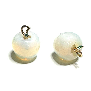 Opalit Apfel der Erkenntnis Anhänger, Kunststein 2,7 x 15 mm, Stein der Wünsche und der Hoffnung