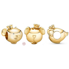 Charm Sterling Silber 925 Ratte ist das erste Tier im 12-Jahres-Zyklus des chinesischen Tierkreises, Perle für Armband