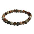 Koralle Fossil Armband elastisch natürlich, Kugel 6 mm / 16 - 17 cm