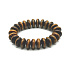Tigerauge Armband elastischer Naturstein, Donut 1,5 cm / 16-17 cm, Stein der Sonne und Erde, bringt Glück und Reichtum