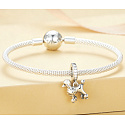 Charm Sterlingsilber 925 Hund - Pudel, Anhänger für Armband Tier