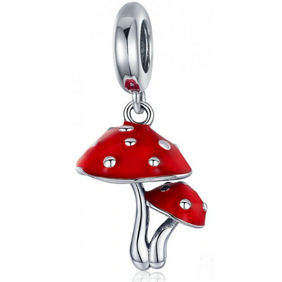 Charms Sterling Silber 925 Fliegenpilze, Natur Armband Anhänger