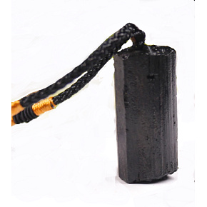 Turmalin / Skoryl Halskette Naturstein ca. 3 cm, 20 - 30 g, Hüter der guten Laune