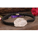 Crystal Raw Naturstein-Armband, handgestrickt, größenverstellbar, Steinchen