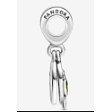 Sterling Silber 925 I Love Brazil - Brasilianischer Strand, 2in1 Reise-Armband-Anhänger