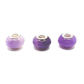 Achats lila facettierter Anhänger runder Naturstein 14 mm 1 Stück, verleiht Mut und Stärke