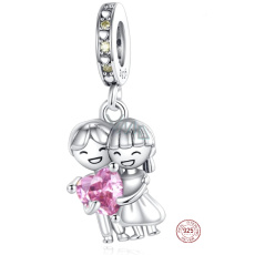 Sterling Silber 925 Love - wir sind verliebt, Armband-Anhänger Sterling Silber 925 Love - wir sind verliebt, Armband-Anhänger