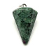Anyolith / Rubin in Zoisit Pendel Naturstein 2,2 cm, baut Stress ab